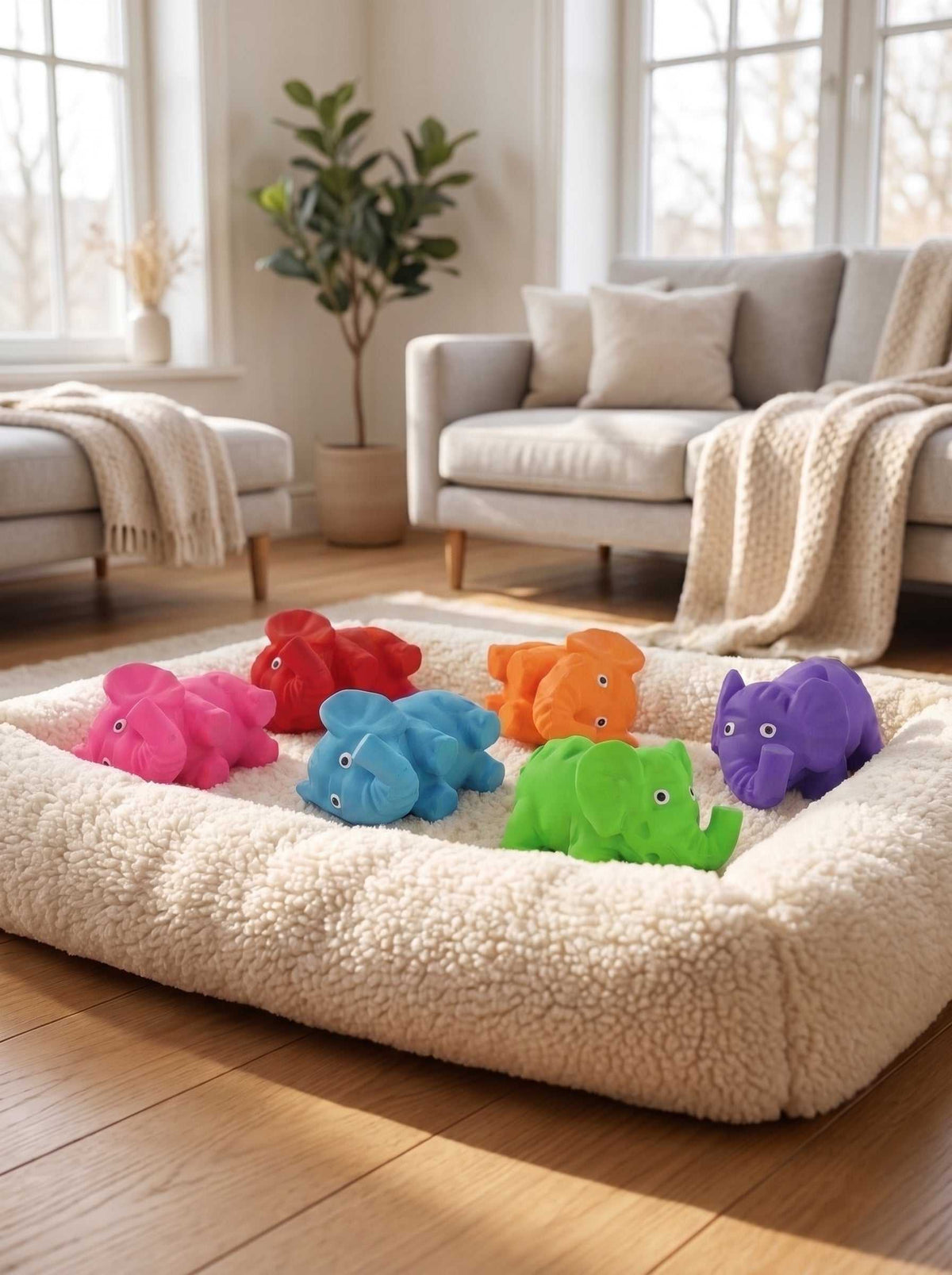 Juguete para perros elefante origami