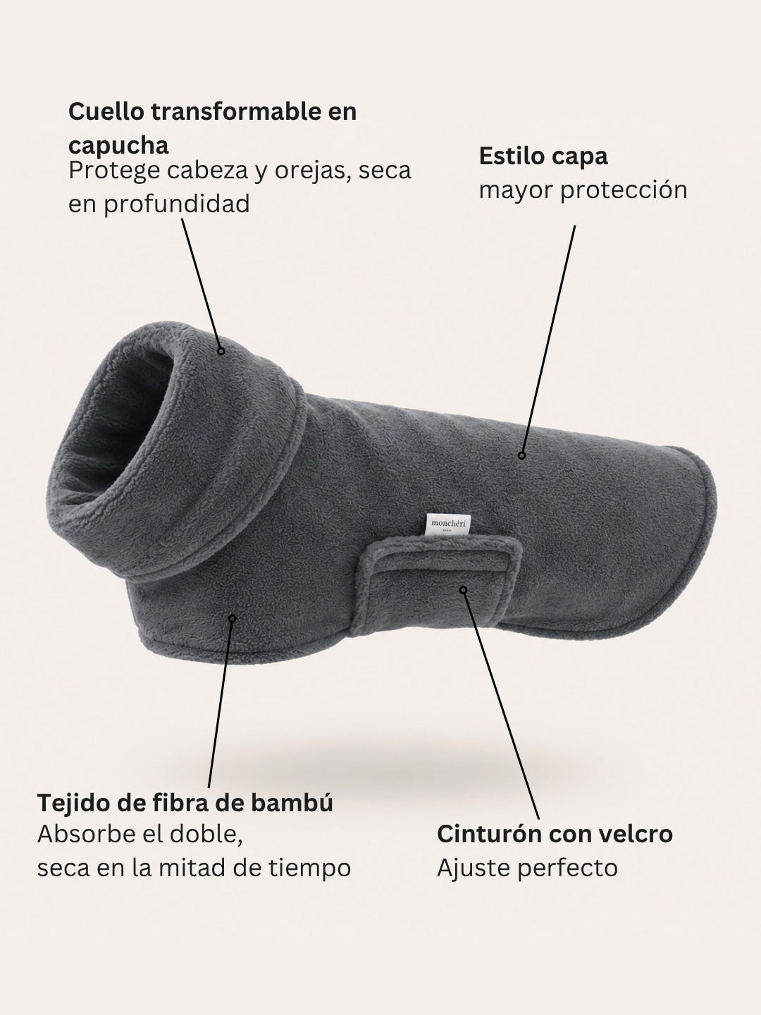 Albornoz para perros