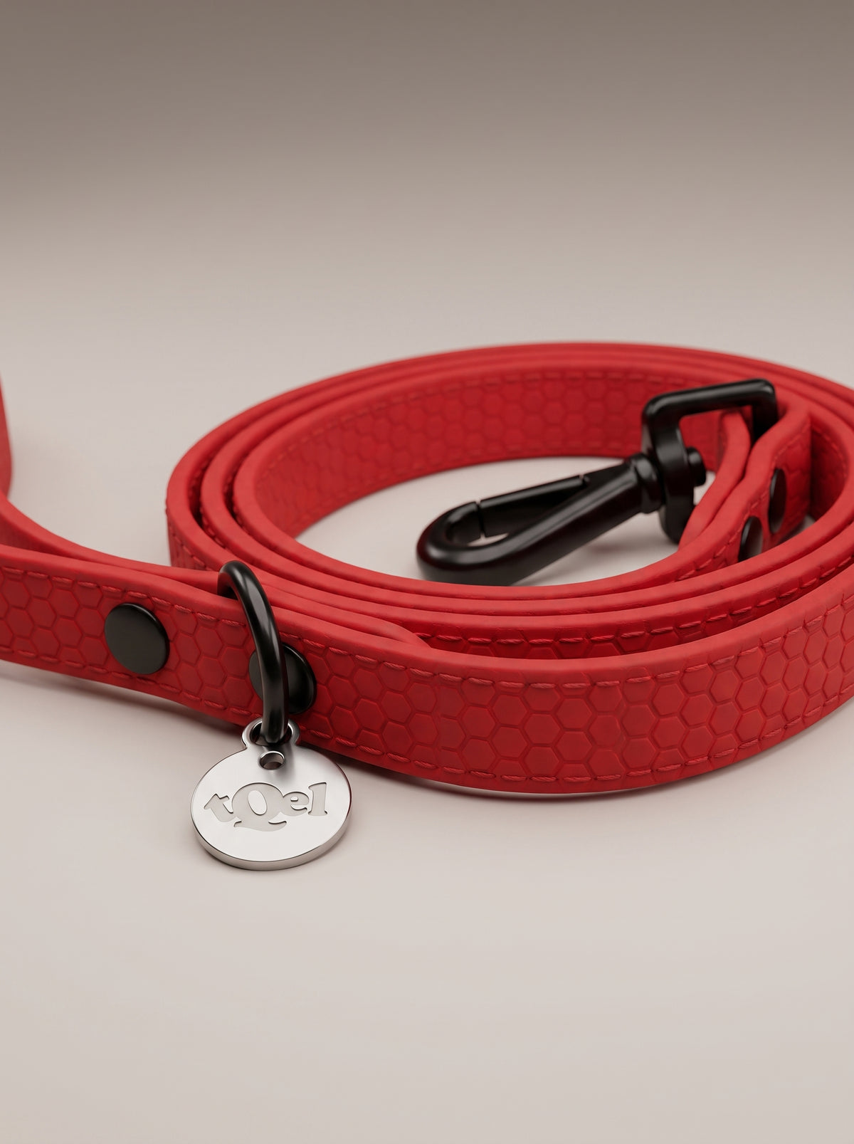 Correa para perros de color rojo