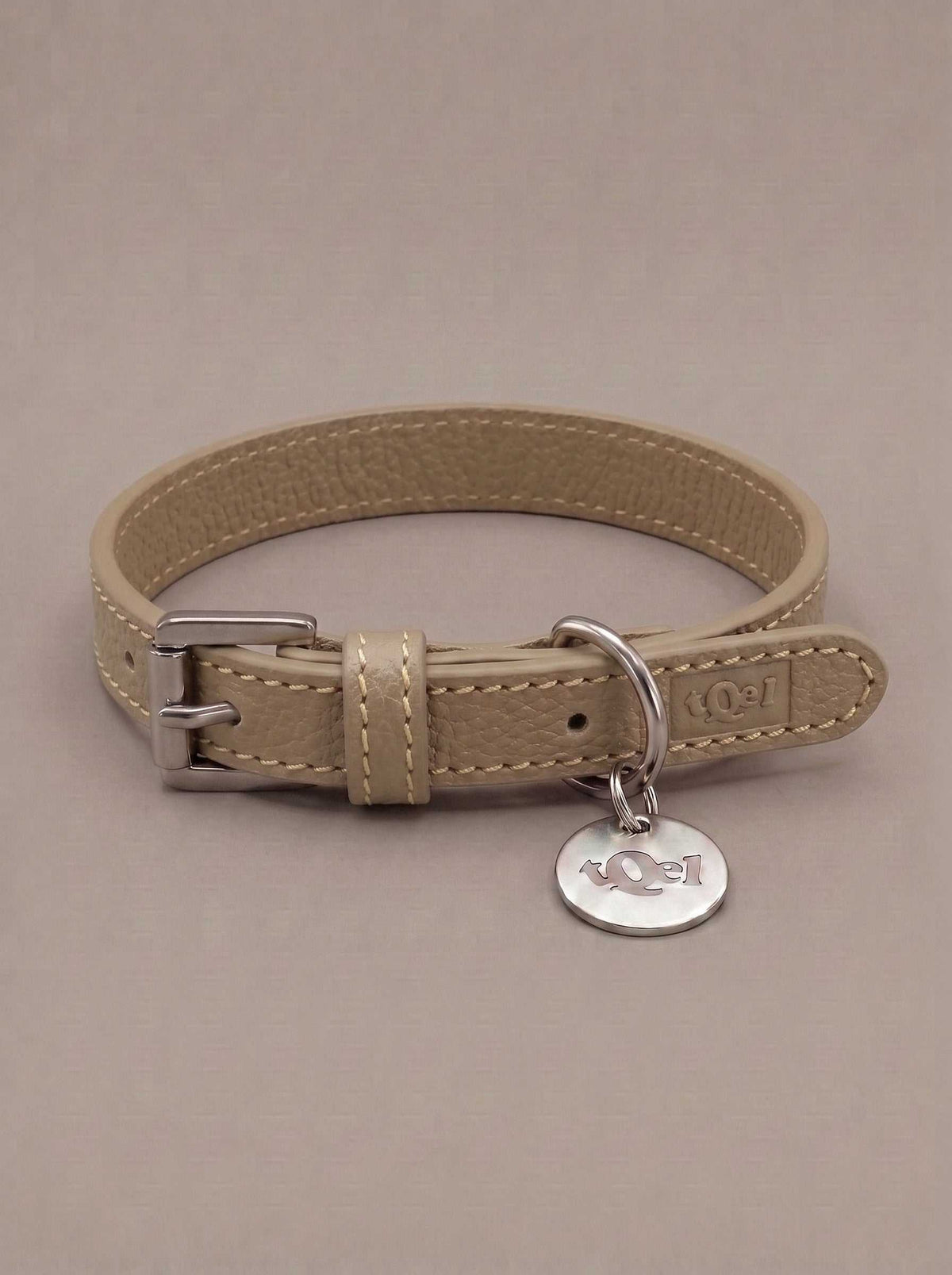 Collar de piel Taupe