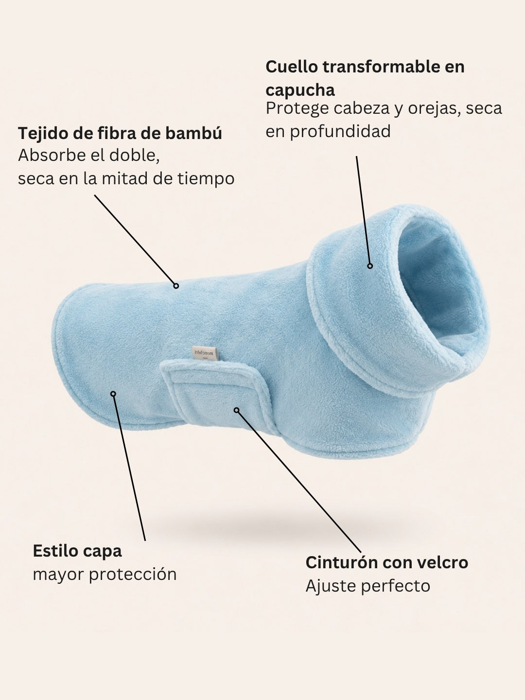 Albornoz para perros